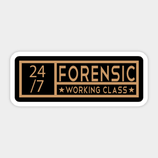 Forensic Tittle Job Sticker